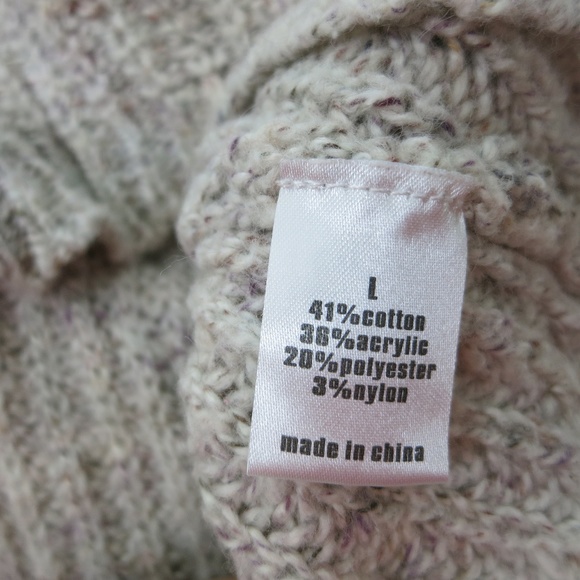 Cut 25 Yigal Azrouël Sweater Sz L Beige - Picture 8 of 8